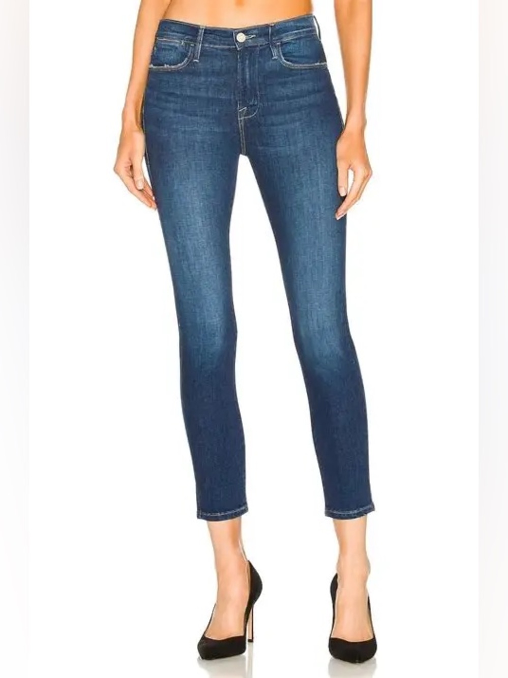 Frame Denim Le High Skinny Crop Jeans Dark Wash Women’s size 30